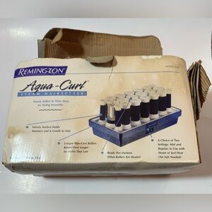 Remington Aqua Curl K-40 Steam Hair Setter 20 Velvet Rollers Curler Clips Works